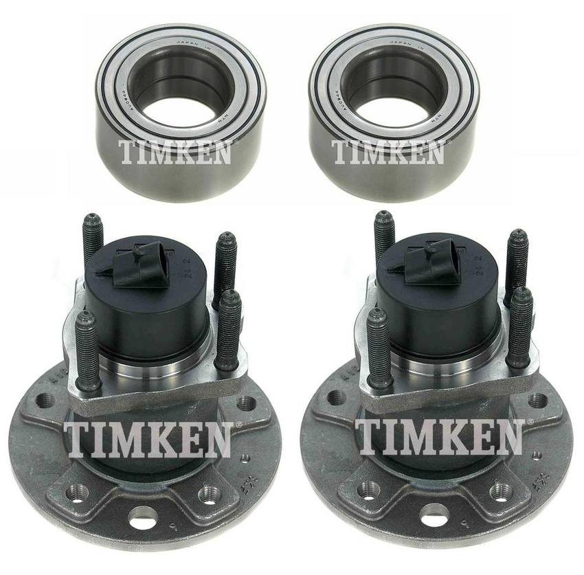 SAAB Wheel Bearing and Hub Assembly Kit - Front and Rear 4839122 - Timken 2886147KIT